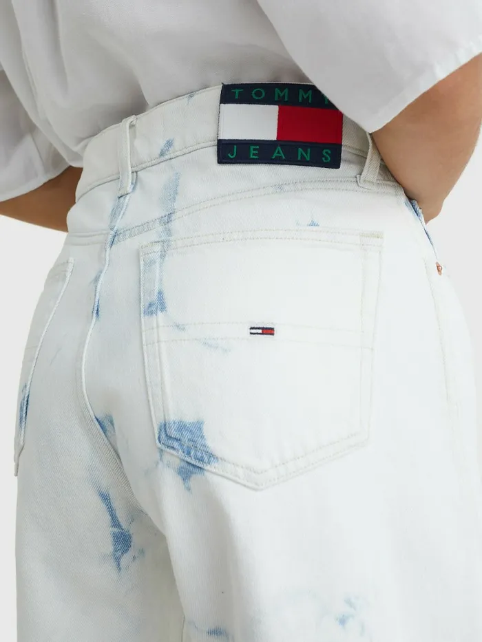 Tommy Hilfiger Betsy Acid Wash Bermuda Shorts Denim Color Womens Shorts On Sale