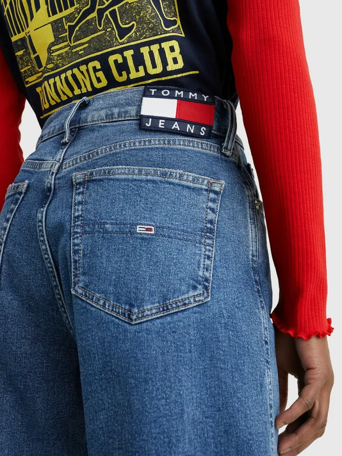 Tommy Hilfiger Betsy Mid Rise Relaxed Distressed Jeans Denim Medium Womens Jeans Gift for Friend