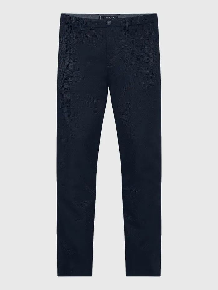 Tommy Hilfiger Bleecker Basket Weave Slim Fit Chinos Desert Sky Mens Trousers