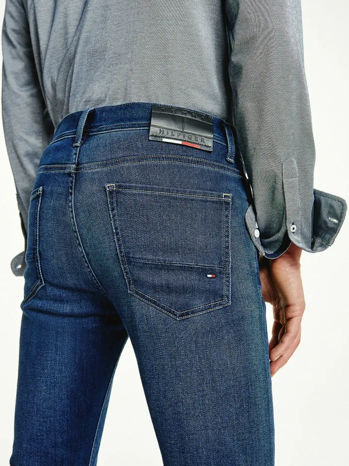 Tommy Hilfiger Bleecker Slim Faded Jeans Preston Indigo Mens Jeans Popular