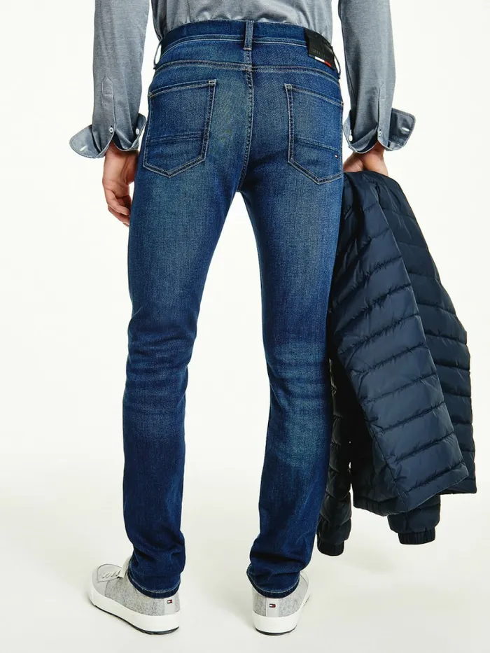 Tommy Hilfiger Bleecker Slim Faded Jeans Preston Indigo Mens Jeans Popular