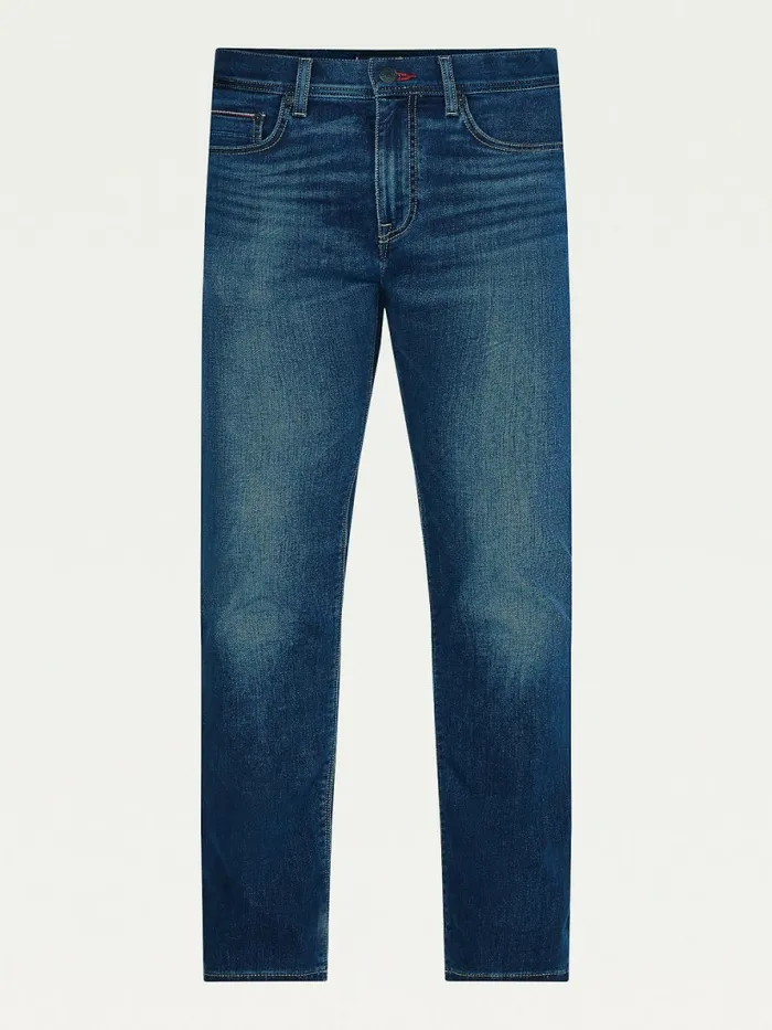 Tommy Hilfiger Bleecker Slim Faded Jeans Preston Indigo Mens Jeans Popular