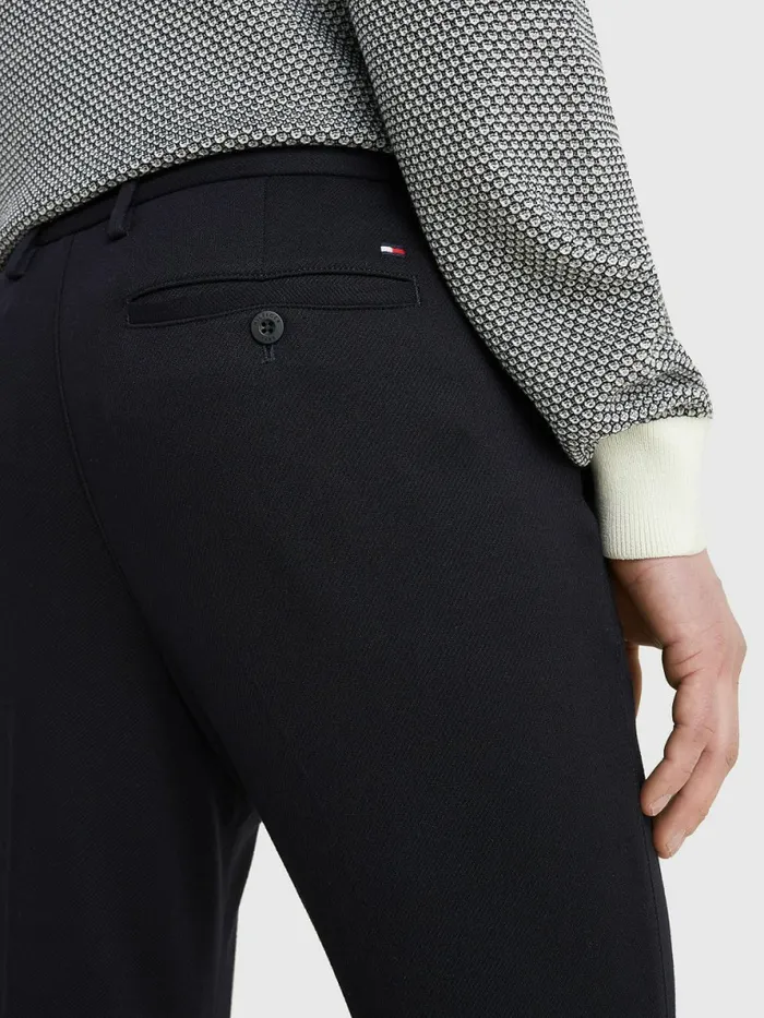 Tommy Hilfiger Bleecker Slim Fit Th Flex Trousers Desert Sky Mens Trousers