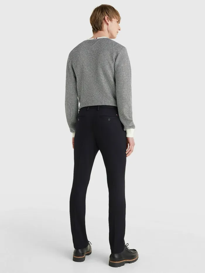 Tommy Hilfiger Bleecker Slim Fit Th Flex Trousers Desert Sky Mens Trousers