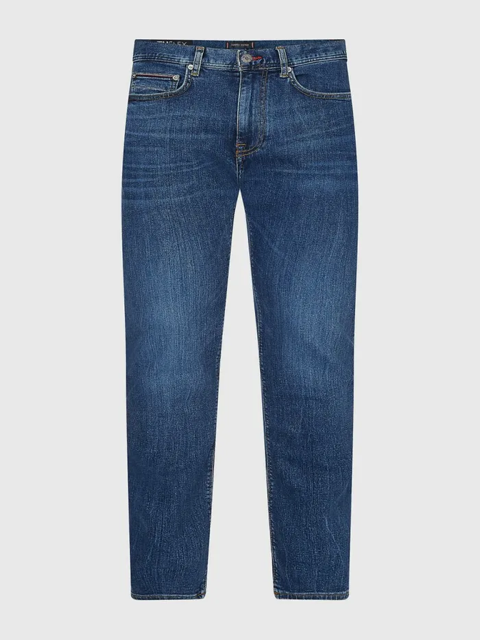 Tommy Hilfiger Bleecker Slim Th Flex Faded Jeans Oregon Indigo Mens Plus Size Clothing Online