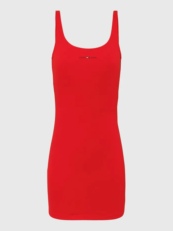 Tommy Hilfiger Bodycon Low Back Dress Deep Crimson Womens Dresses and Jumpsuits Near Me