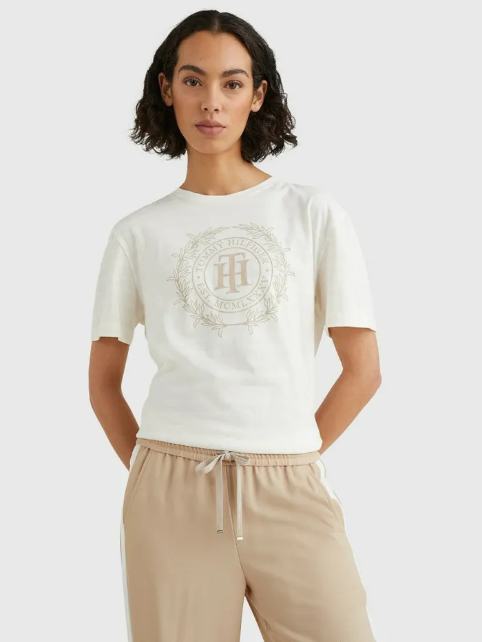 Tommy Hilfiger Breton Stripe Relaxed Fit TShirt Breton StpEcru Beige Womens TShirts Cheap On Sale Tommy Hilfiger Breton Stripe Relaxed Fit TShirt Breton StpEcru Beige Womens TShirts Cheap On Sale