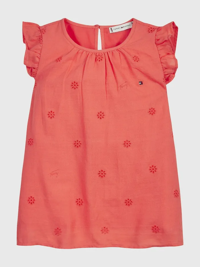 Tommy Hilfiger Broderie Anglaise Blouse Island Punch Girls Tops and TShirts Fashion Tommy Hilfiger Broderie Anglaise Blouse Island Punch Girls Tops and TShirts Fashion