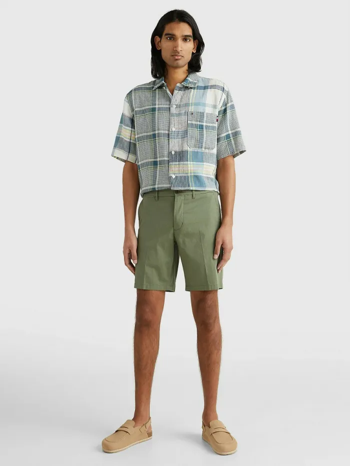 Tommy Hilfiger Brooklyn Th Flex Shorts Washed Army Mens Shorts Casaul
