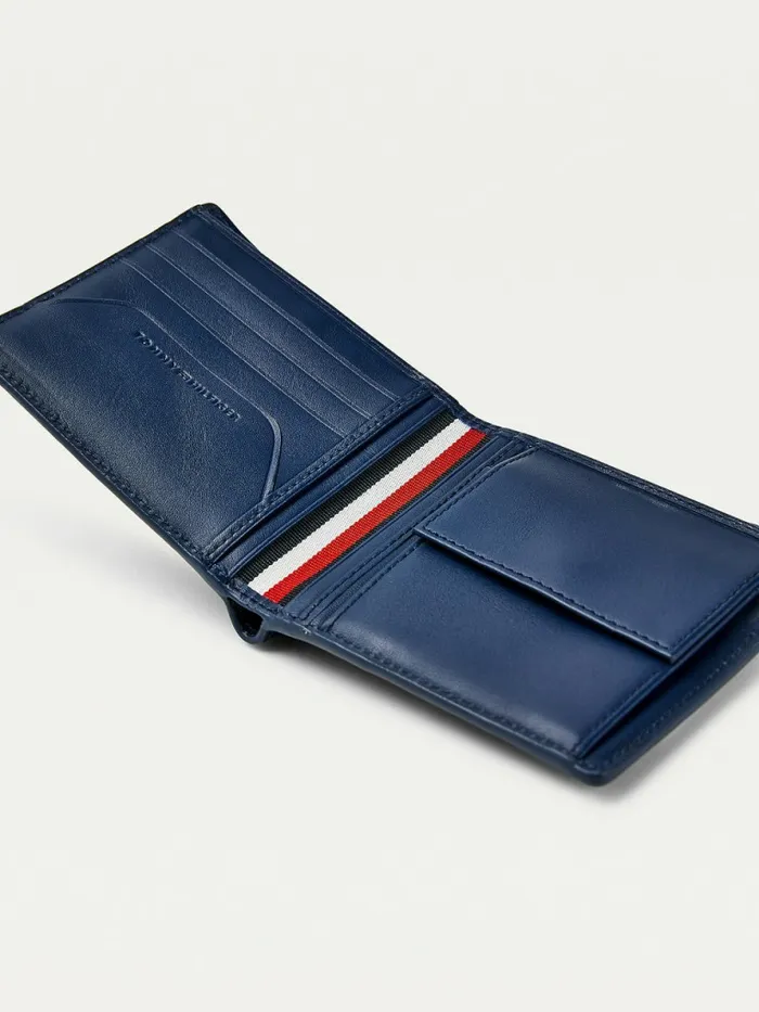 Tommy Hilfiger Business Monogram Extra Cards Coin Wallet Twilight Indigo Cube Monogram Mens Wallets and Card Holders Fashion