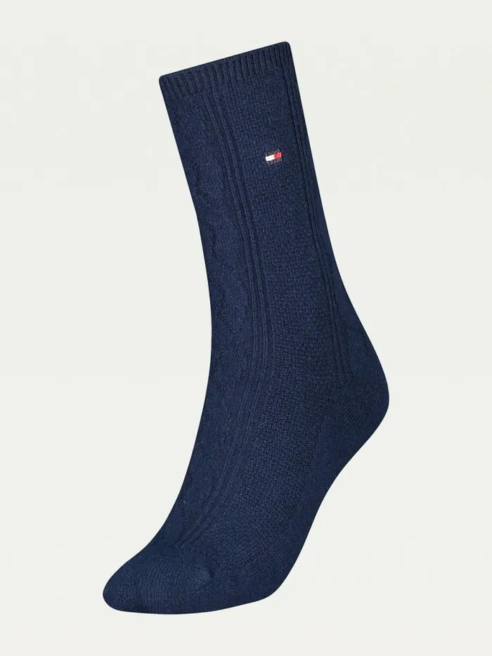 Tommy Hilfiger Cable Knit Wool Cashmere Boot Socks Navy Womens Socks and Hosiery Near Me Tommy Hilfiger Cable Knit Wool Cashmere Boot Socks Navy Womens Socks and Hosiery Near Me