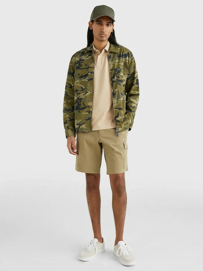 Tommy Hilfiger Camo Print ZipThru Shirt Jacket WoodridgeMulti Mens Shirts Gift for Friend
