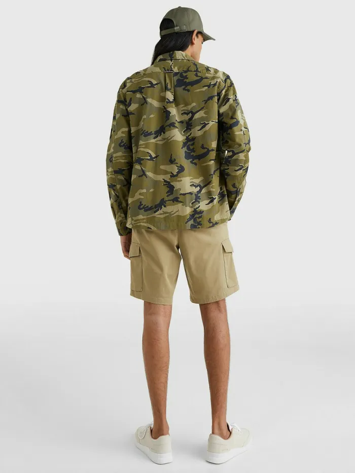 Tommy Hilfiger Camo Print ZipThru Shirt Jacket WoodridgeMulti Mens Shirts Gift for Friend