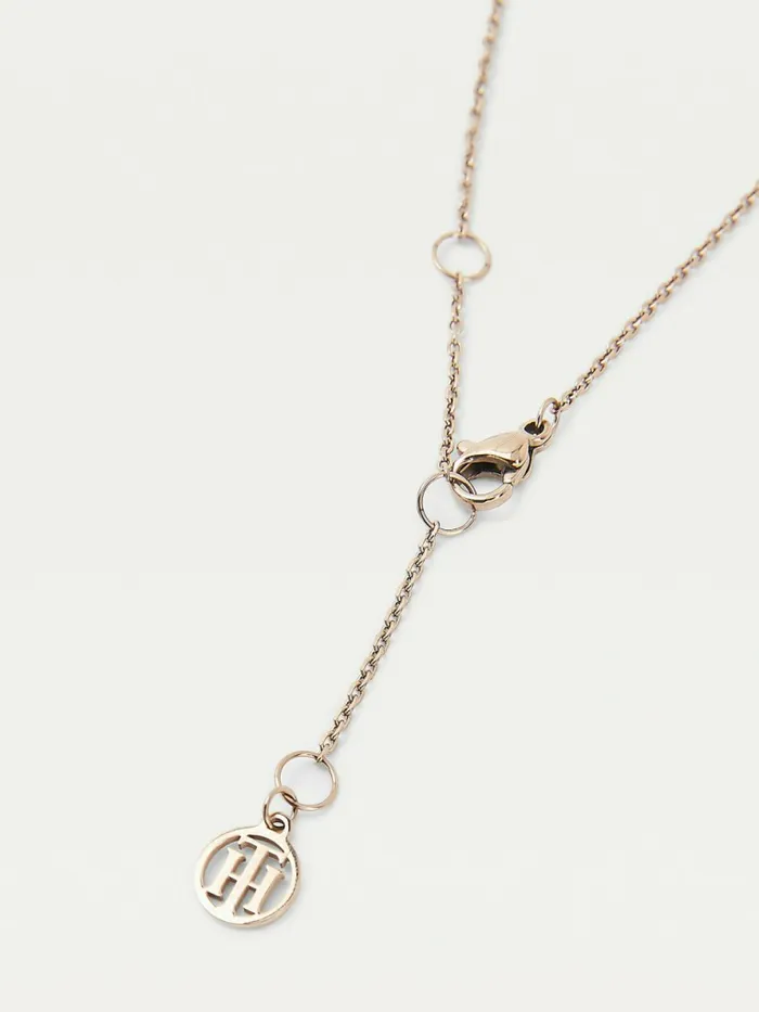 Tommy Hilfiger Carnation GoldTone And Crystal Necklace Carnation Gold Womens Jewellery