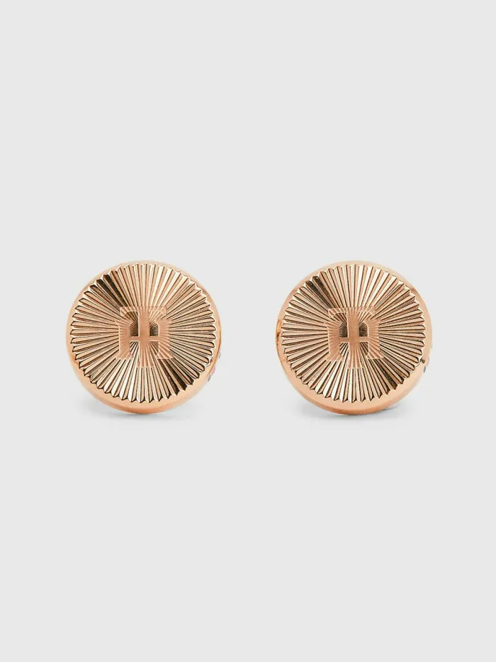 Tommy Hilfiger Carnation GoldTone Monogram Stud Earrings Carnation Gold Womens Jewellery Tommy Hilfiger Carnation GoldTone Monogram Stud Earrings Carnation Gold Womens Jewellery