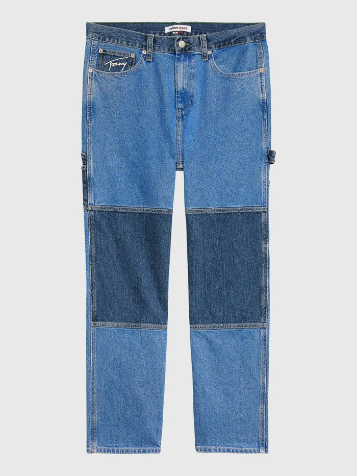 Tommy Hilfiger Carpenter Relaxed TwoTone Jeans Denim Light Mens Jeans For Sale