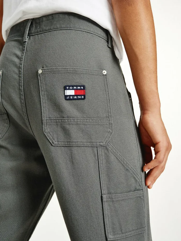 Tommy Hilfiger Carpenter Style Trousers Downtown Grey Mens Trousers
