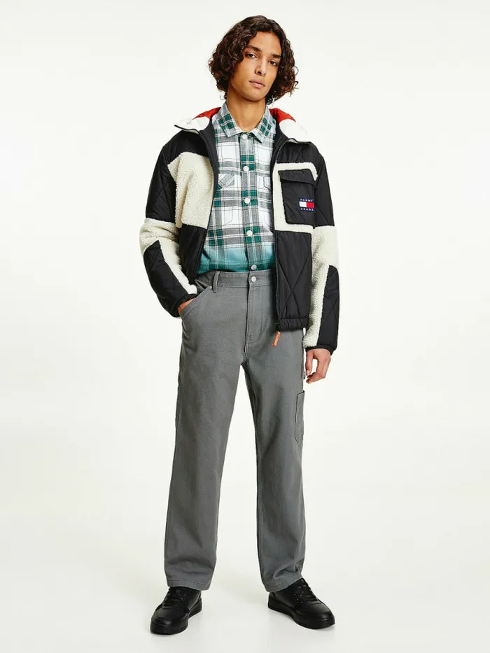 Tommy Hilfiger Carpenter Style Trousers Downtown Grey Mens Trousers