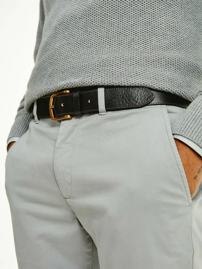Tommy Hilfiger Casual Leather Belt Black Mens Belts On Sale