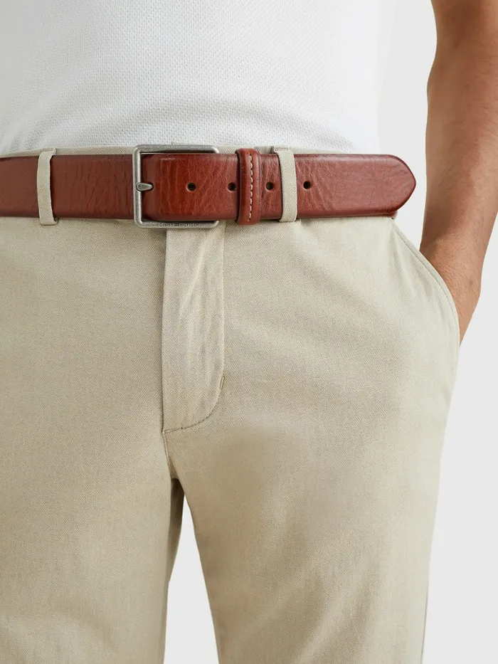 Tommy Hilfiger Casual Leather Essential Belt British Tan Mens Belts Online
