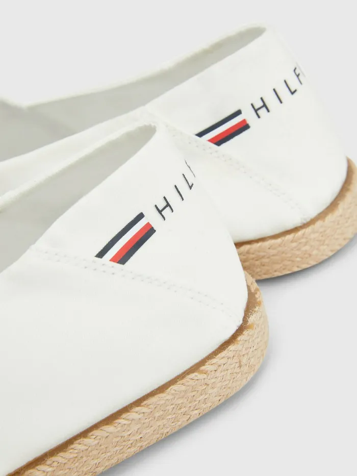 Tommy Hilfiger Chambray Espadrilles Ecru Mens Sandals Sliders and Flip Flops Near Me