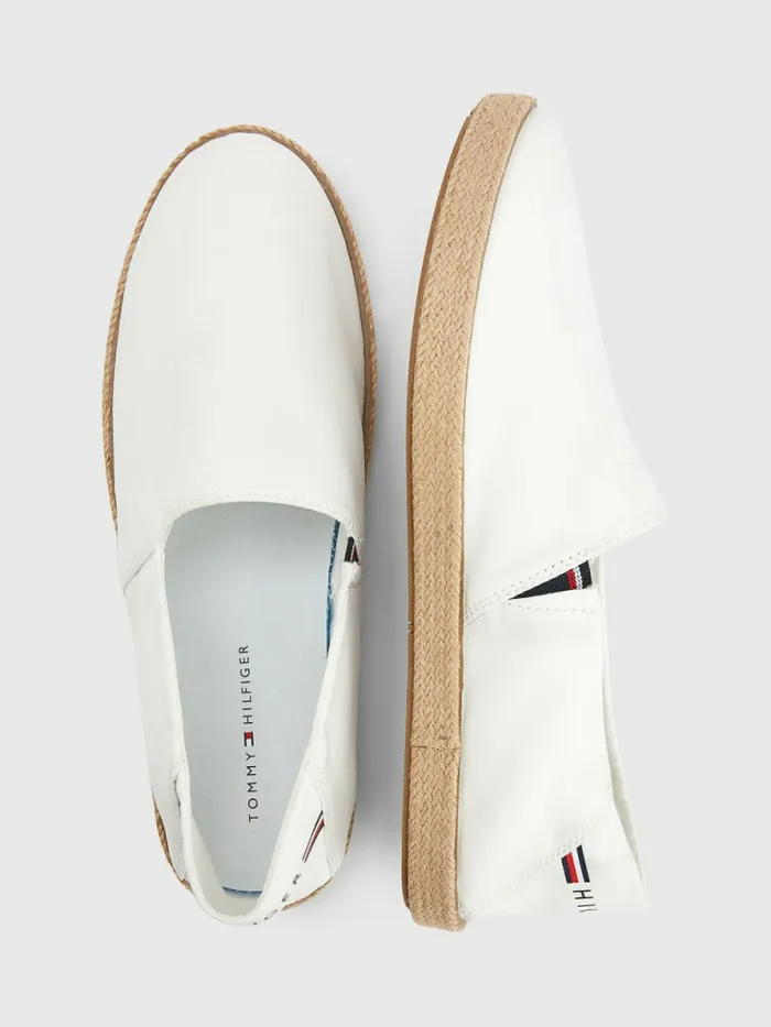 Tommy Hilfiger Chambray Espadrilles Ecru Mens Sandals Sliders and Flip Flops Near Me