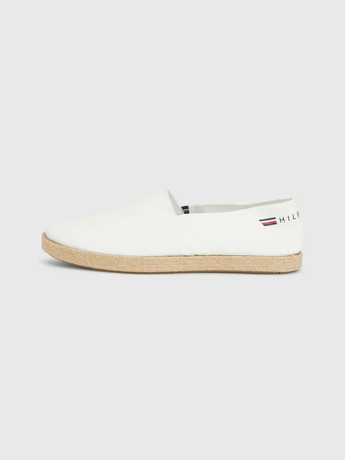 Tommy Hilfiger Chambray Espadrilles Ecru Mens Sandals Sliders and Flip Flops Near Me