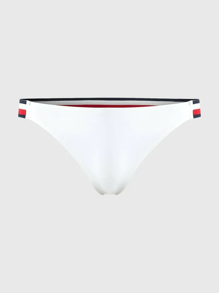 Tommy Hilfiger Cheeky Fit Bikini Bottoms White Womens Swimwear Online