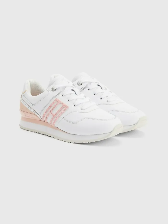 Tommy Hilfiger City Flag Appliqu Leather Trainers Dusty Rose Womens Trainers Online Tommy Hilfiger City Flag Appliqu Leather Trainers Dusty Rose Womens Trainers Online