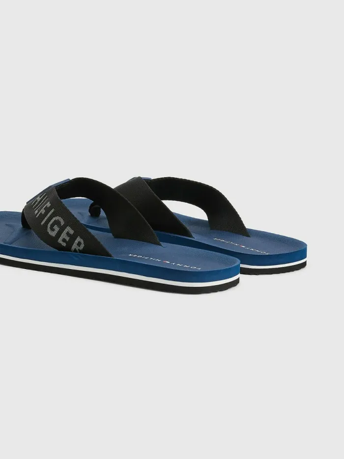Tommy Hilfiger Classic Comfort FlipFlops Black Mens Sandals Sliders and Flip Flops On Sale