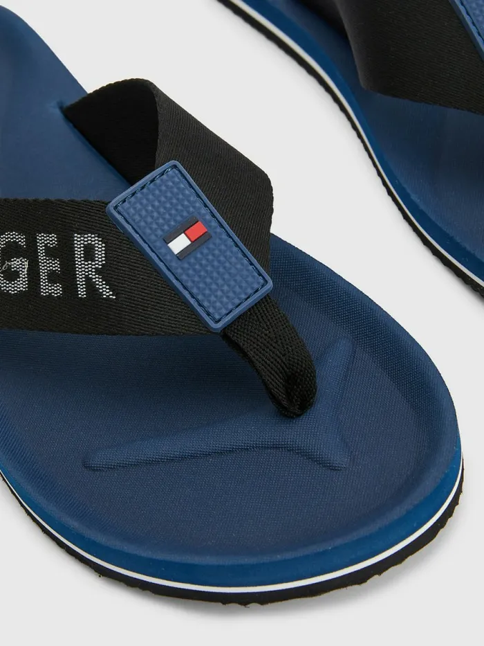 Tommy Hilfiger Classic Comfort FlipFlops Black Mens Sandals Sliders and Flip Flops On Sale