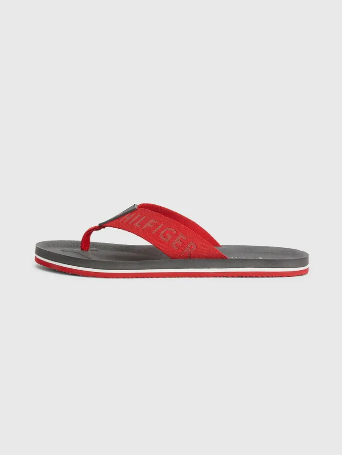 Tommy Hilfiger Classic Comfort FlipFlops Primary Red Mens Sandals Sliders and Flip Flops Fashion