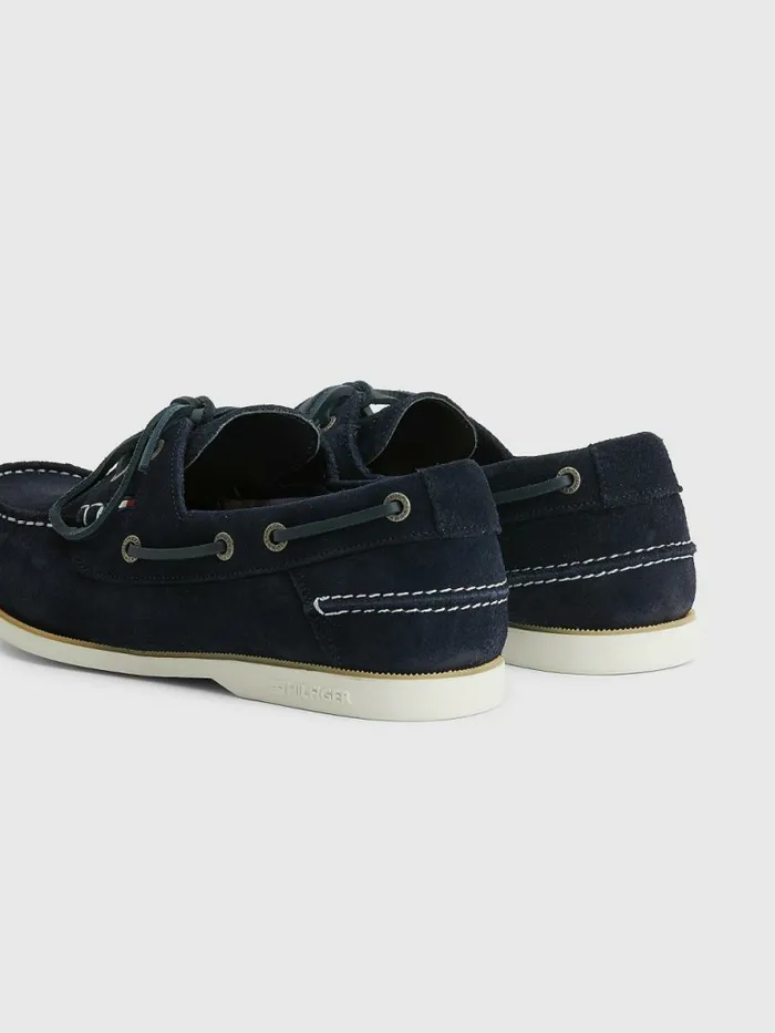 Tommy Hilfiger Classic Suede Boat Shoes Desert Sky Mens Sandals Sliders and Flip Flops Popular