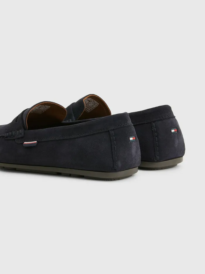 Tommy Hilfiger Classic Suede Driving Shoes Desert Sky Mens Formal Shoes and Brogues Gift 4 You