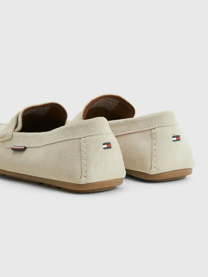 Tommy Hilfiger Classic Suede Driving Shoes Savannah Sand Mens Casual Shoes Near Me