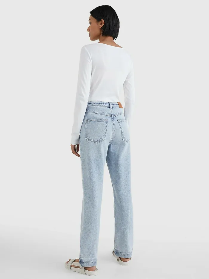 Tommy Hilfiger Classics High Rise Straight Faded LetDown Jeans Fyn Womens Jeans Near Me