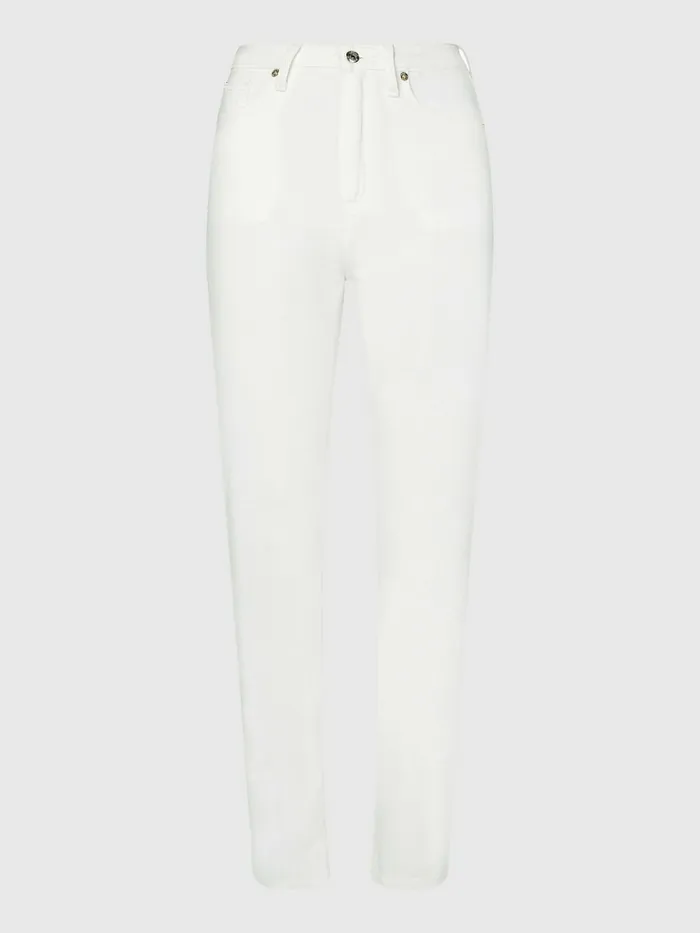 Tommy Hilfiger Classics High Rise Straight Jeans Ecru Womens Jeans For Sale