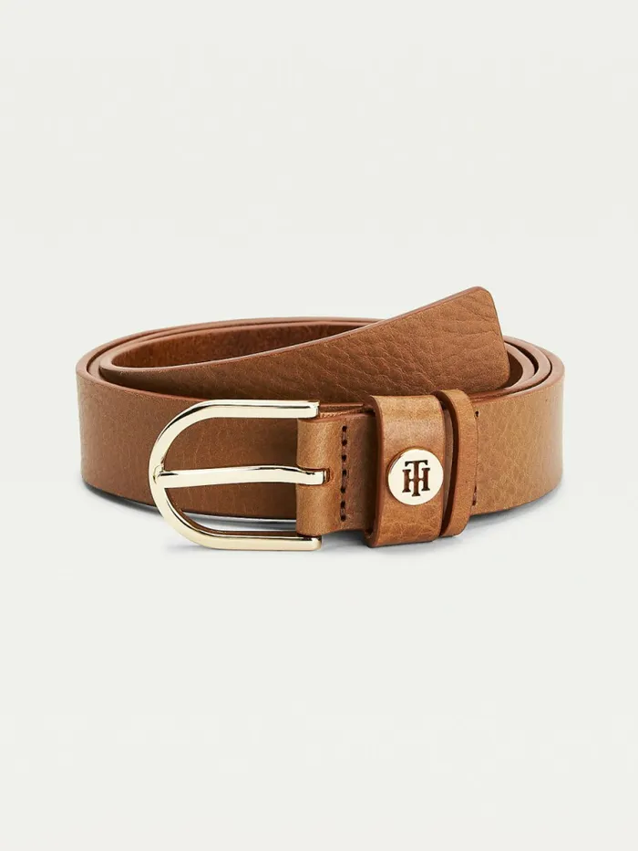 Tommy Hilfiger Classics Monogram Organic Leather Belt Countryside Khaki Womens Belts Popular Tommy Hilfiger Classics Monogram Organic Leather Belt Countryside Khaki Womens Belts Popular