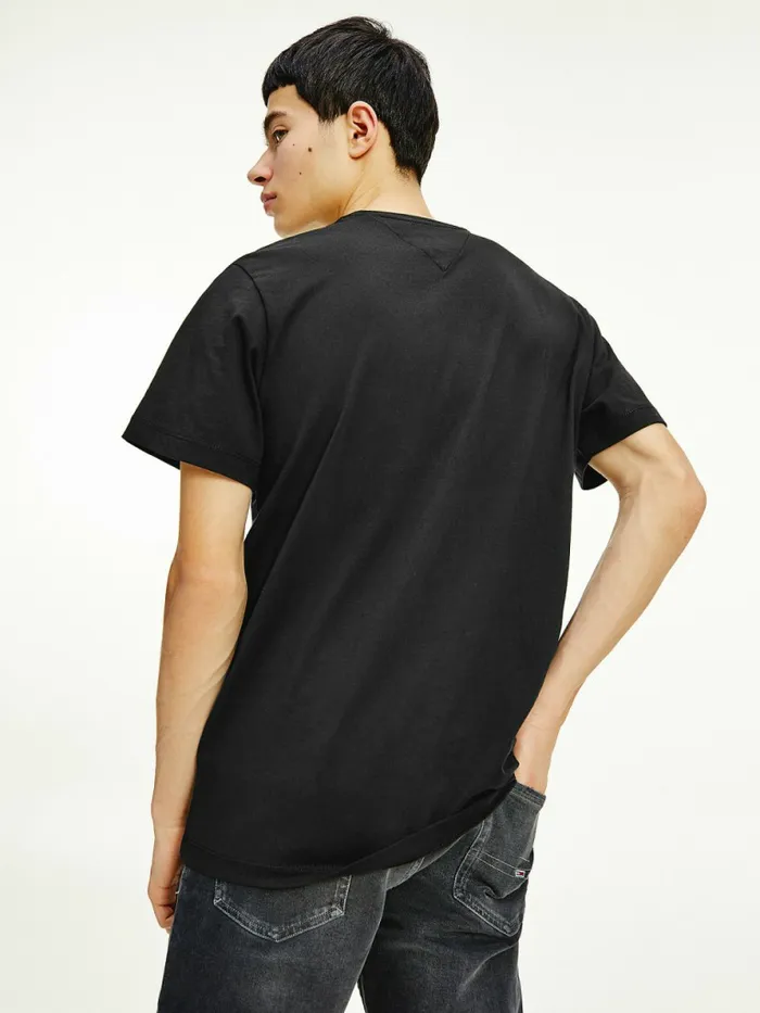 Tommy Hilfiger Classics Organic Cotton TShirt Black Mens Essentials