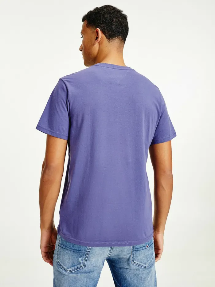 Tommy Hilfiger Classics Organic Cotton TShirt Dark Aster Mens TShirts Cheap On Sale