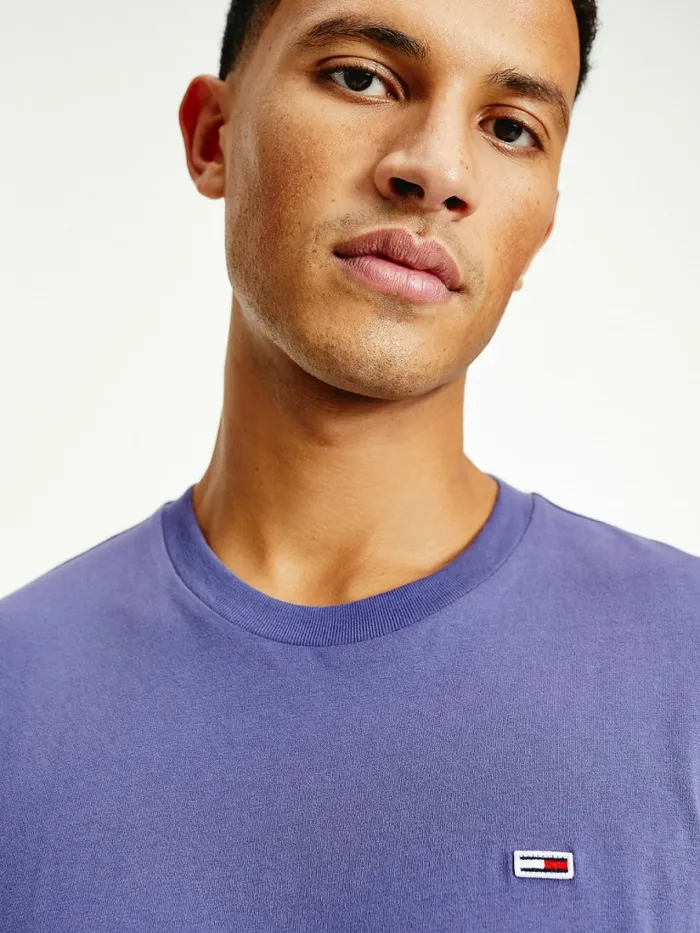 Tommy Hilfiger Classics Organic Cotton TShirt Dark Aster Mens TShirts Cheap On Sale