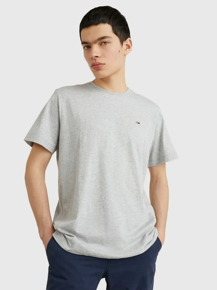 Tommy Hilfiger Classics Organic Cotton TShirt Lt Grey Htr Mens TShirts Gift Ideas Tommy Hilfiger Classics Organic Cotton TShirt Lt Grey Htr Mens TShirts Gift Ideas