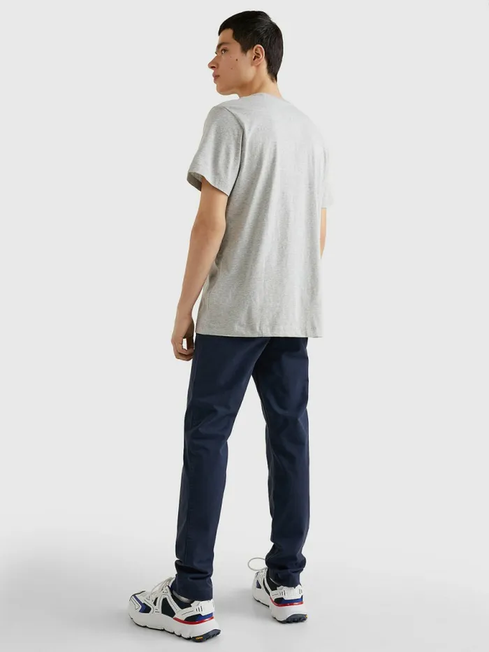 Tommy Hilfiger Classics Organic Cotton TShirt Lt Grey Htr Mens TShirts Gift Ideas