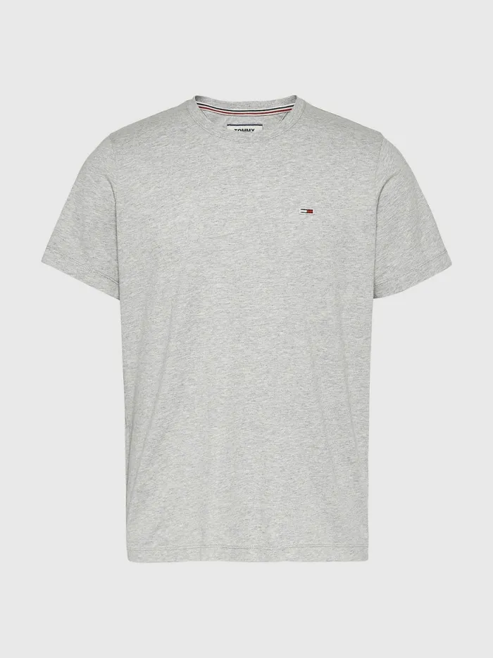Tommy Hilfiger Classics Organic Cotton TShirt Lt Grey Htr Mens TShirts Gift Ideas