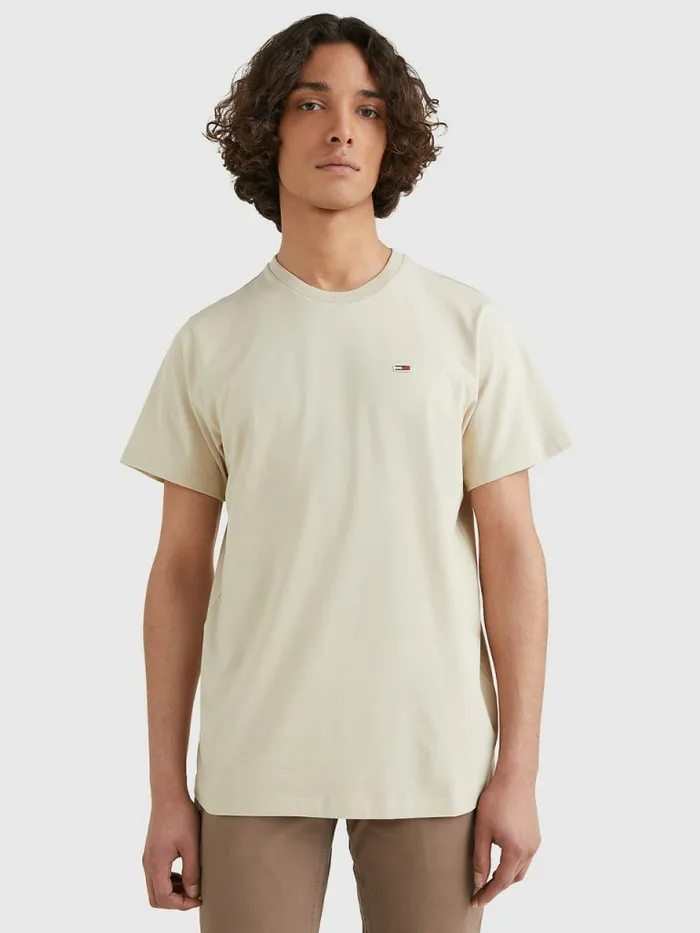 Tommy Hilfiger Classics Organic Cotton TShirt Savannah Sand Mens TShirts Fashion Tommy Hilfiger Classics Organic Cotton TShirt Savannah Sand Mens TShirts Fashion