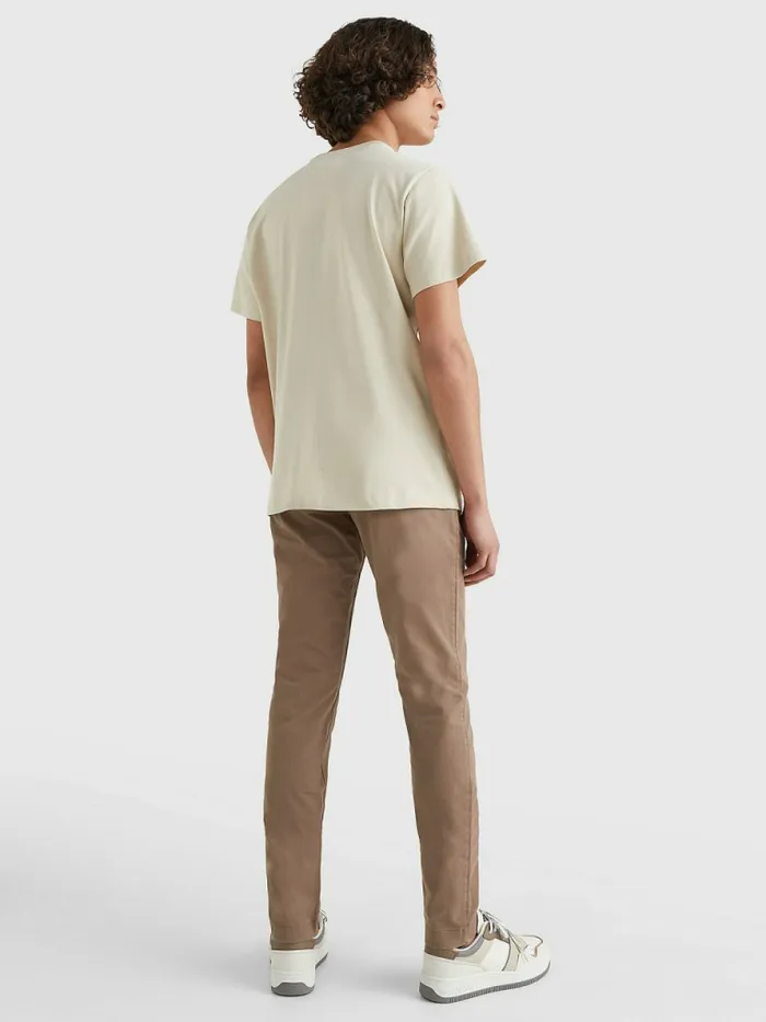 Tommy Hilfiger Classics Organic Cotton TShirt Savannah Sand Mens TShirts Fashion