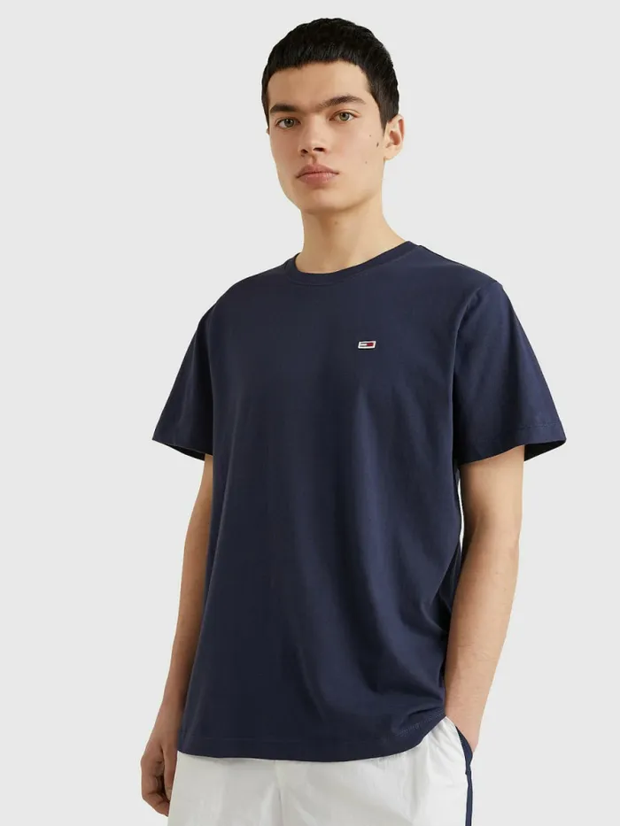 Tommy Hilfiger Classics Organic Cotton TShirt Twilight Navy Mens Essentials