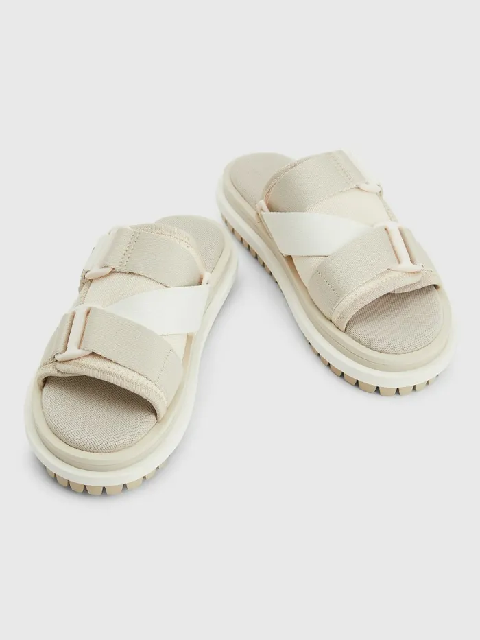 Tommy Hilfiger Cleat Flatform Sandal Triple Beige Womens Sandals Near Me