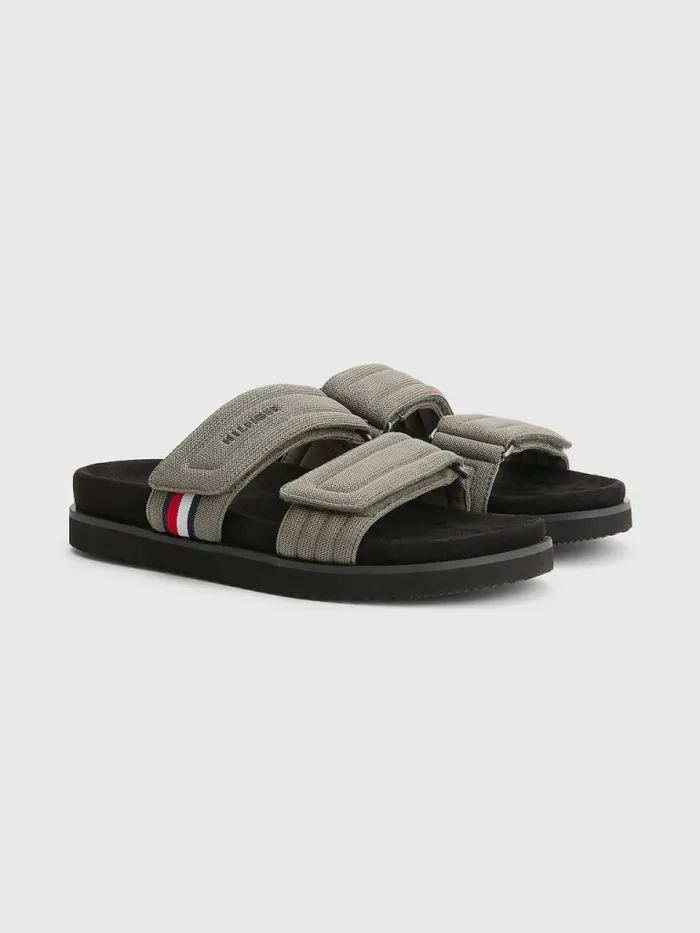 Tommy Hilfiger Cleated Outsole Sandals Taupe Dusk Mens Sandals Sliders and Flip Flops Gift Ideas Tommy Hilfiger Cleated Outsole Sandals Taupe Dusk Mens Sandals Sliders and Flip Flops Gift Ideas