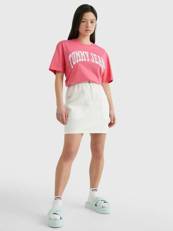 Tommy Hilfiger College Boyfriend Fit TShirt Garden Rose Womens TShirts On Sale